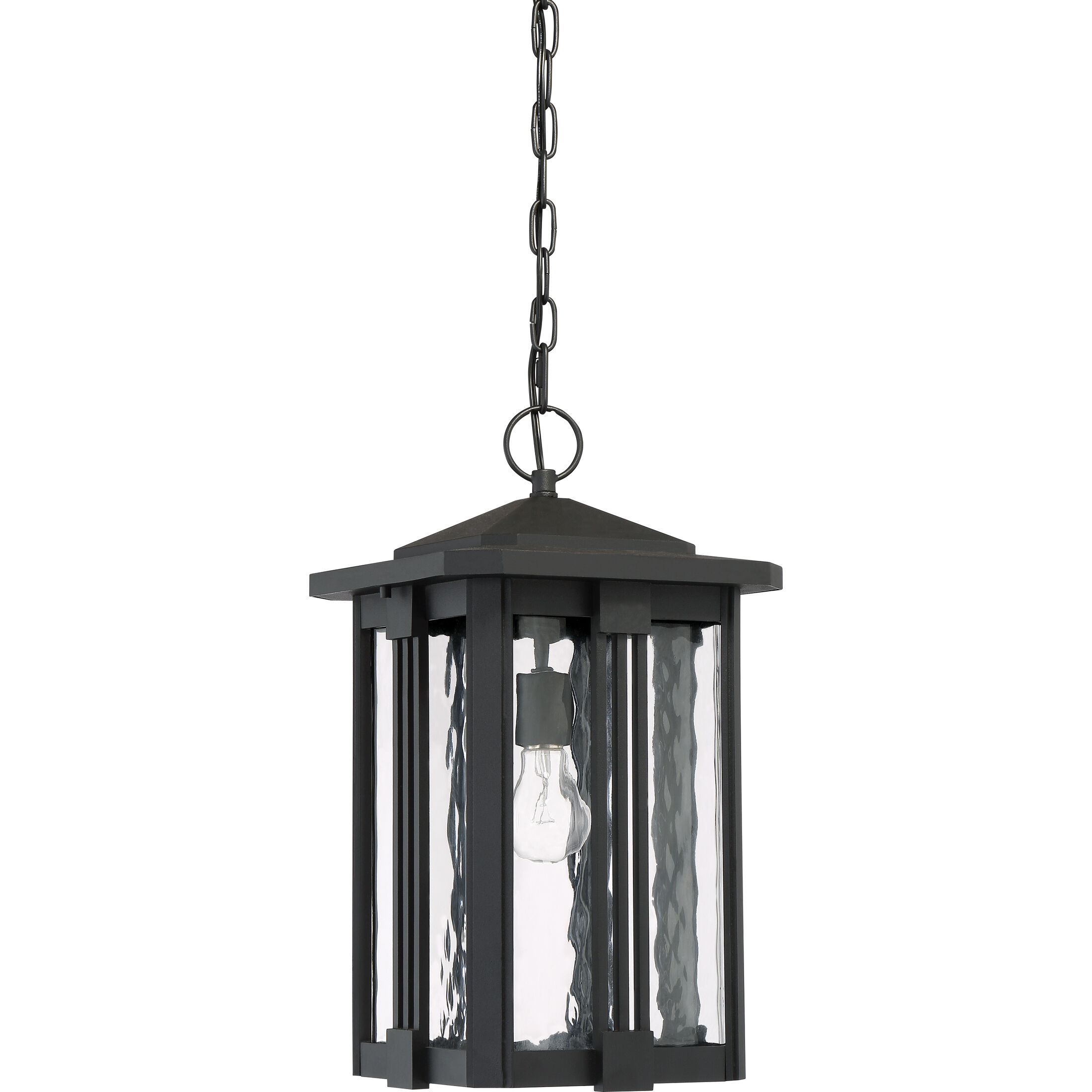 Everglade 1 Light 10.5 inch Earth Black Outdoor Hanging Lantern