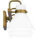 Regency 3 Light 25 inch Weathered Brass Bath Light Wall Light 