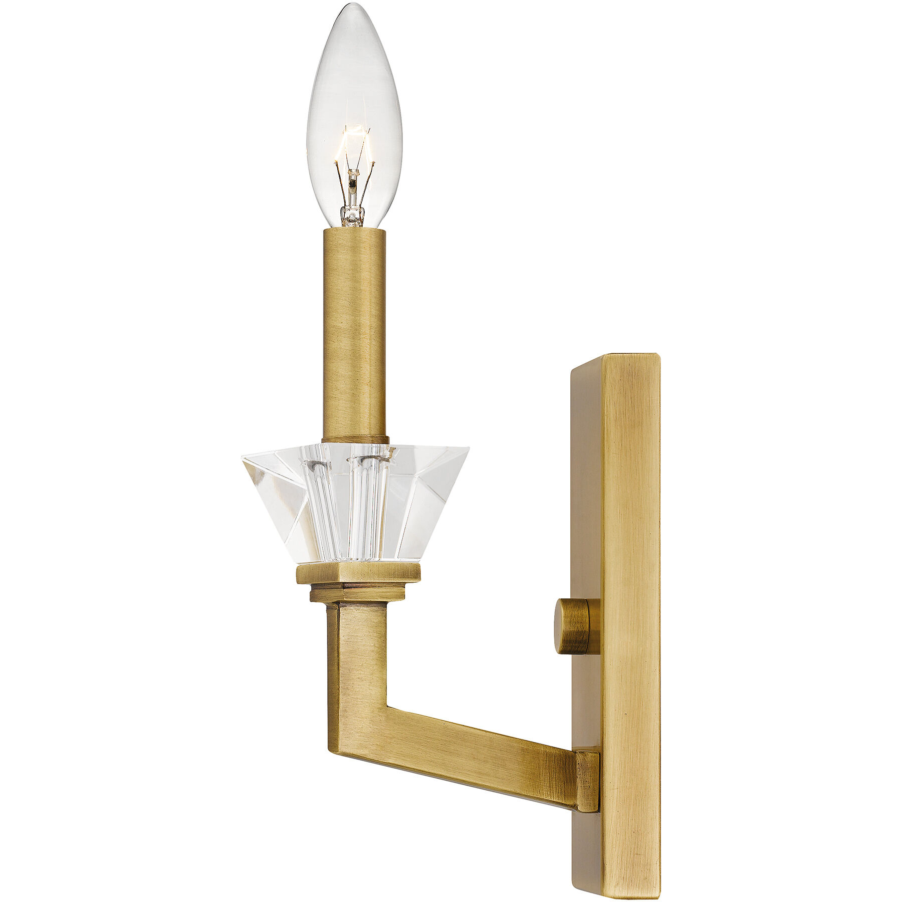 Lottie 2 Light 9 inch Aged Brass Wall Sconce Wall Light, Small