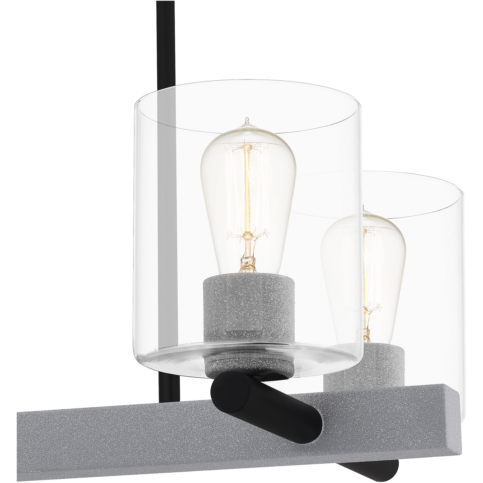 Caldwell 4 Light 22.5 inch Matte Black Island Light Ceiling Light