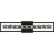 Dazzle LED 33.25 inch Matte Black Bath Light Wall Light, Large