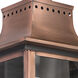 Chalmers 3 Light 23 inch Aged Copper Outdoor Wall Lantern