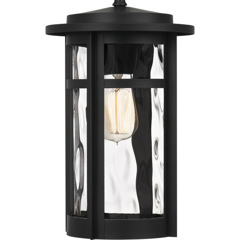 Uma 1 Light 8 inch Matte Black Outdoor Hanging Lantern, Large