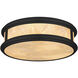 Colette 16.25 inch Matte Black Flush Mount Ceiling Light