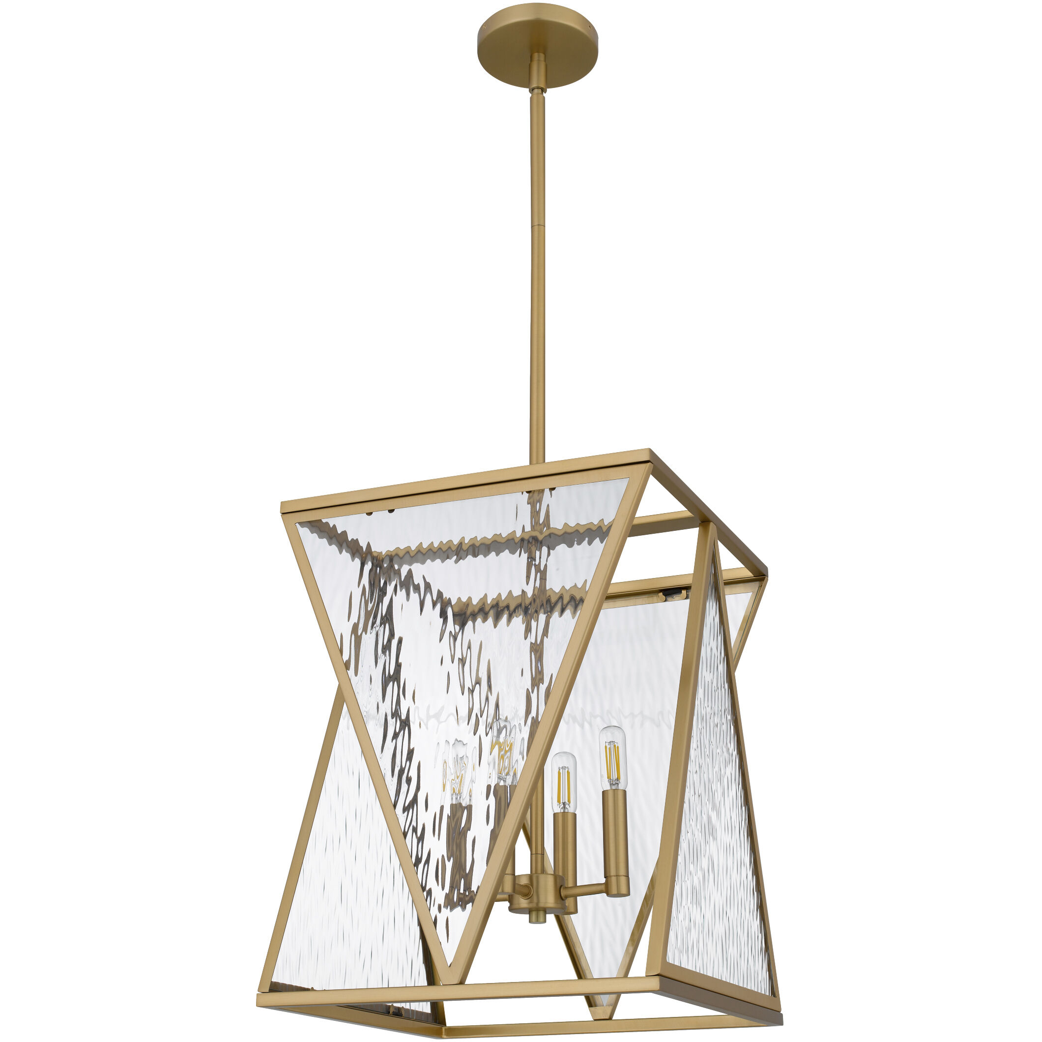 Clovis Pendant Ceiling Light in Brushed Weathered Brass