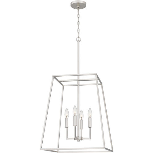 Prescott 4 Light 18 inch Brushed Nickel Pendant Ceiling Light