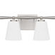 Brindley 2 Light 16 inch Brushed Nickel Bath Light Wall Light