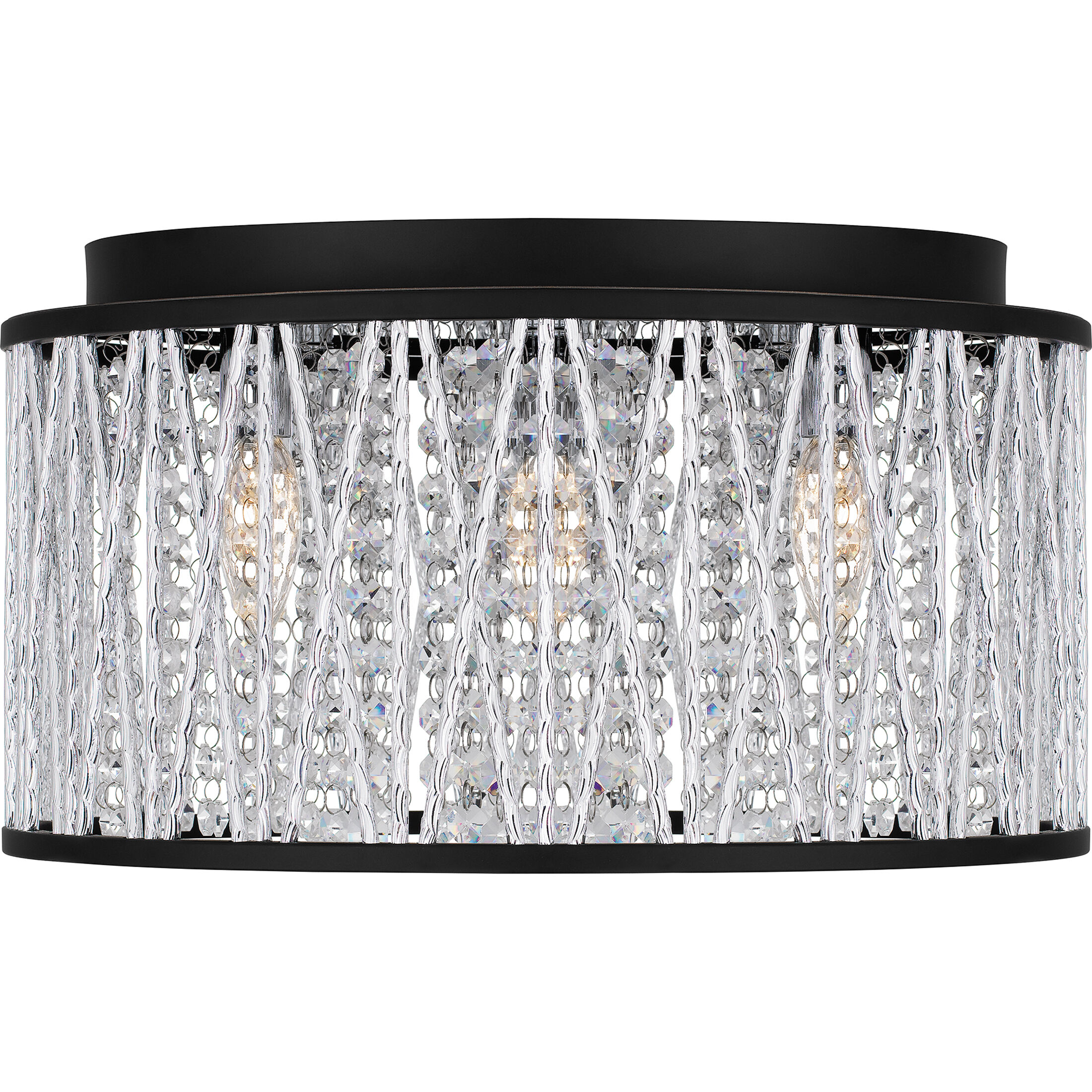 Celeste 5 Light 16.25 inch Matte Black Flush Mount Ceiling Light