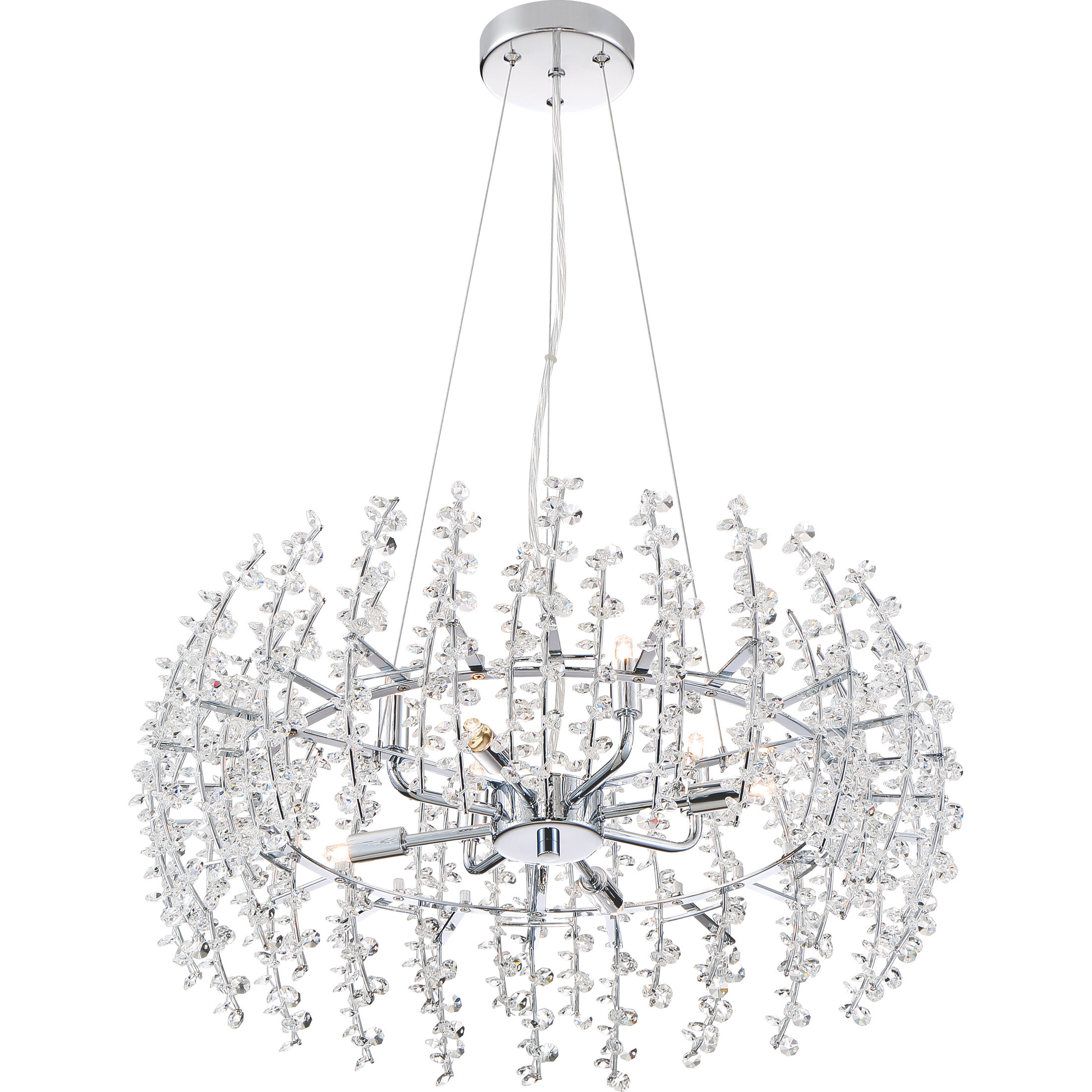 Valla 8 Light 23 inch Polished Chrome Pendant Ceiling Light