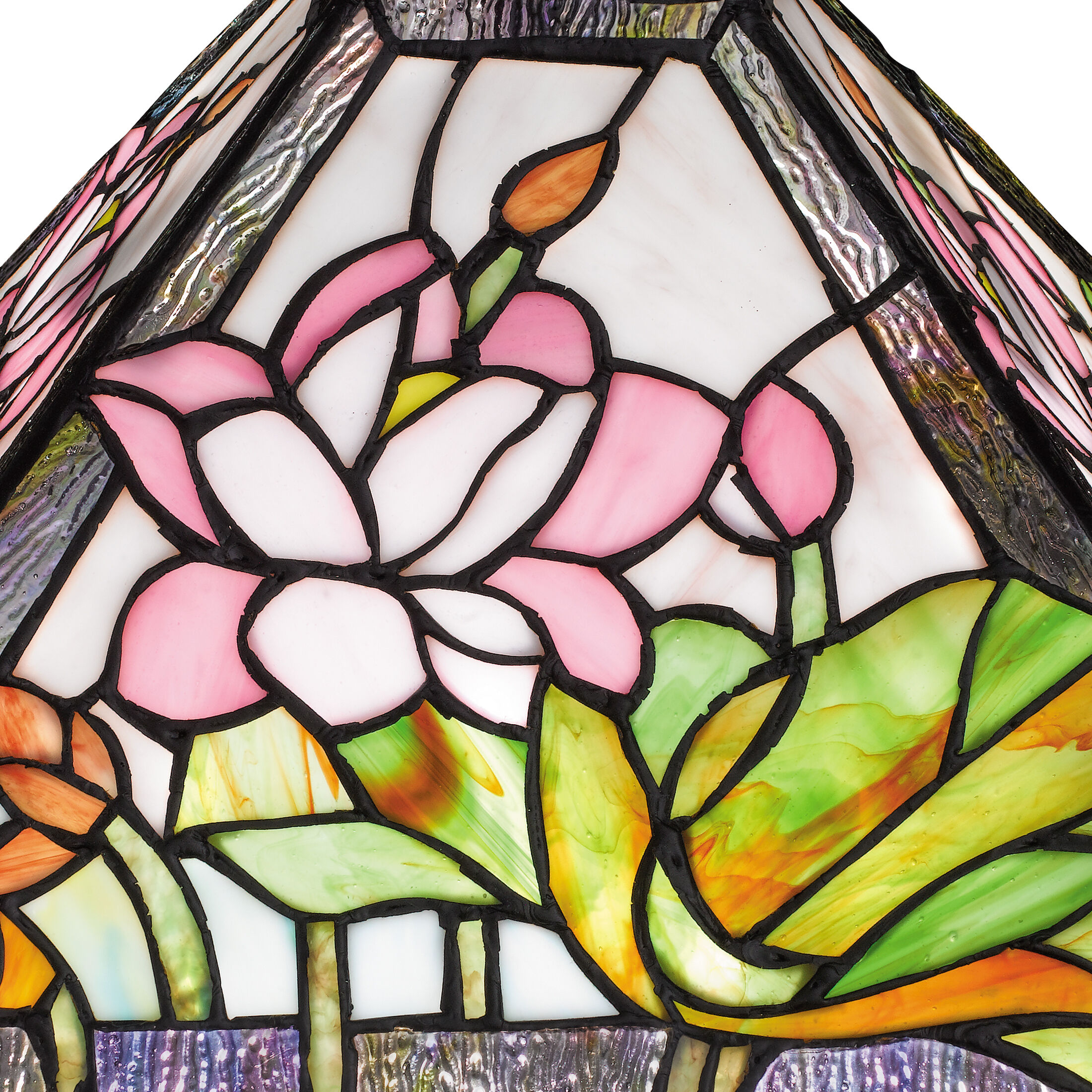 Herron 23 inch 75.00 watt Matte Black Table Lamp Portable Light, Tiffany