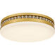 Carey LED 16 inch Brushed Gold Flush Mount Ceiling Light, Medium