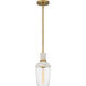 Springsteen 1 Light 6.25 inch Aged Brass Mini Pendant Ceiling Light