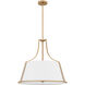 Harte 5 Light 24 inch Bronze Gold Pendant Ceiling Light, Large