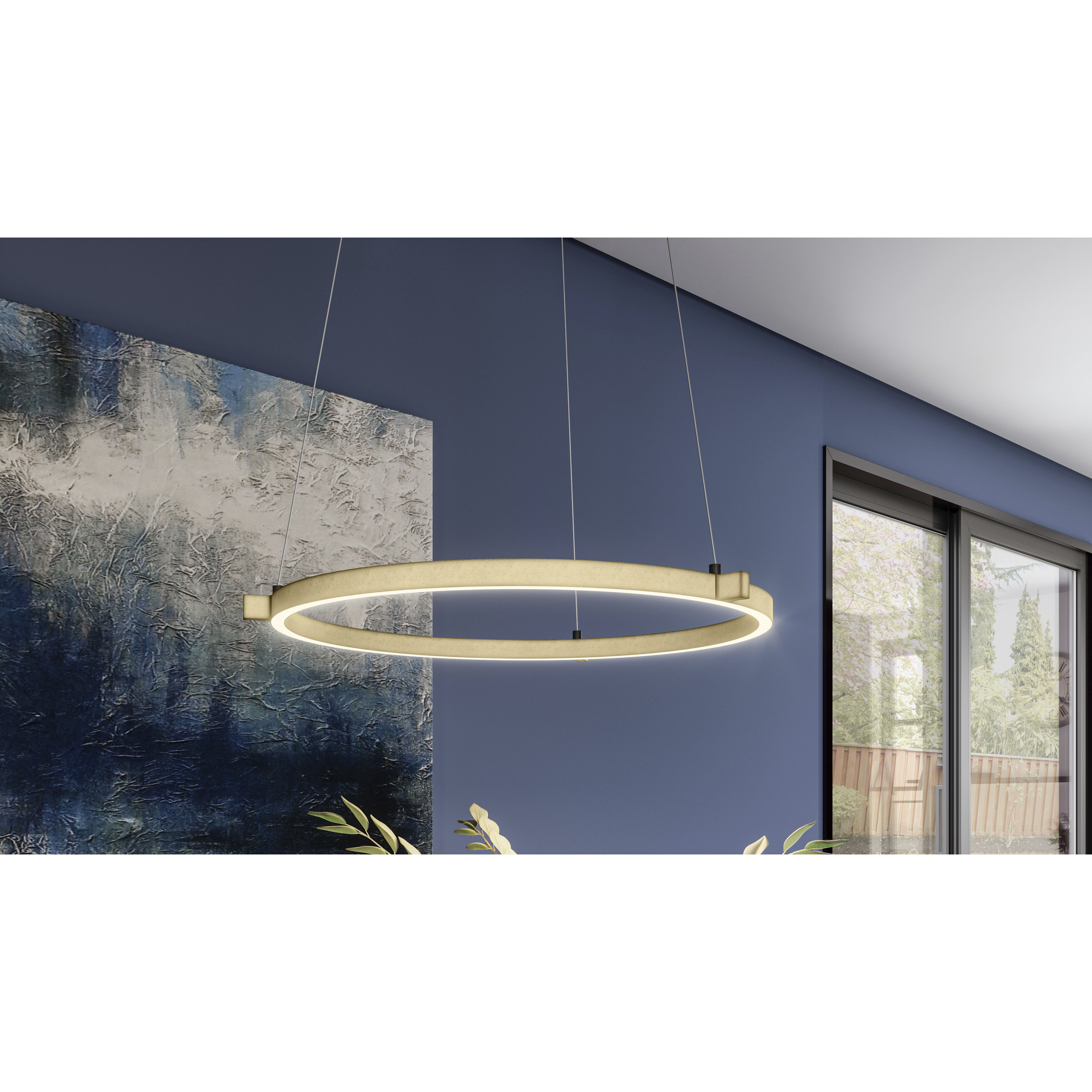 Soma 23.25 inch Whitewashed Walnut Pendant Ceiling Light