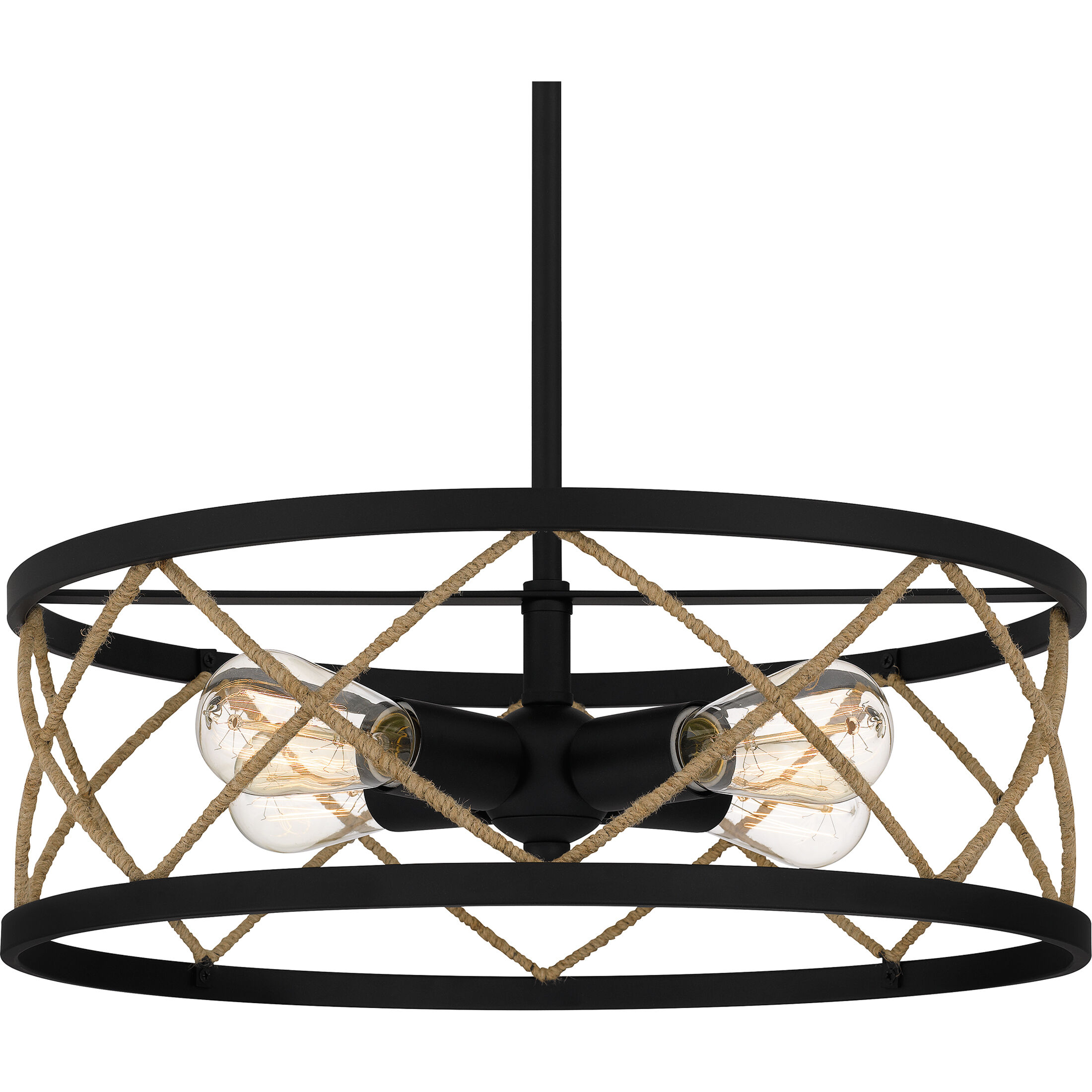 Quoizel QP5632MBK Cedar Park 4 Light 18 inch Matte Black