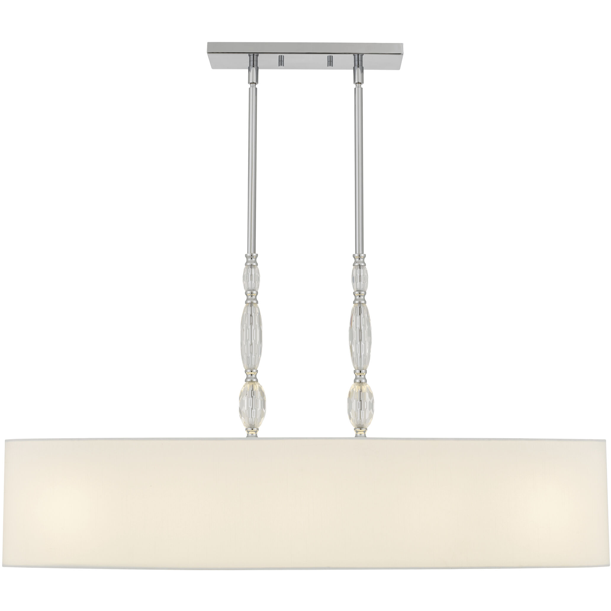 Stone 5 Light 42 inch Polished Chrome Island Light Ceiling Light