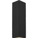 Kyler 18 inch Earth Black Outdoor Wall Lantern