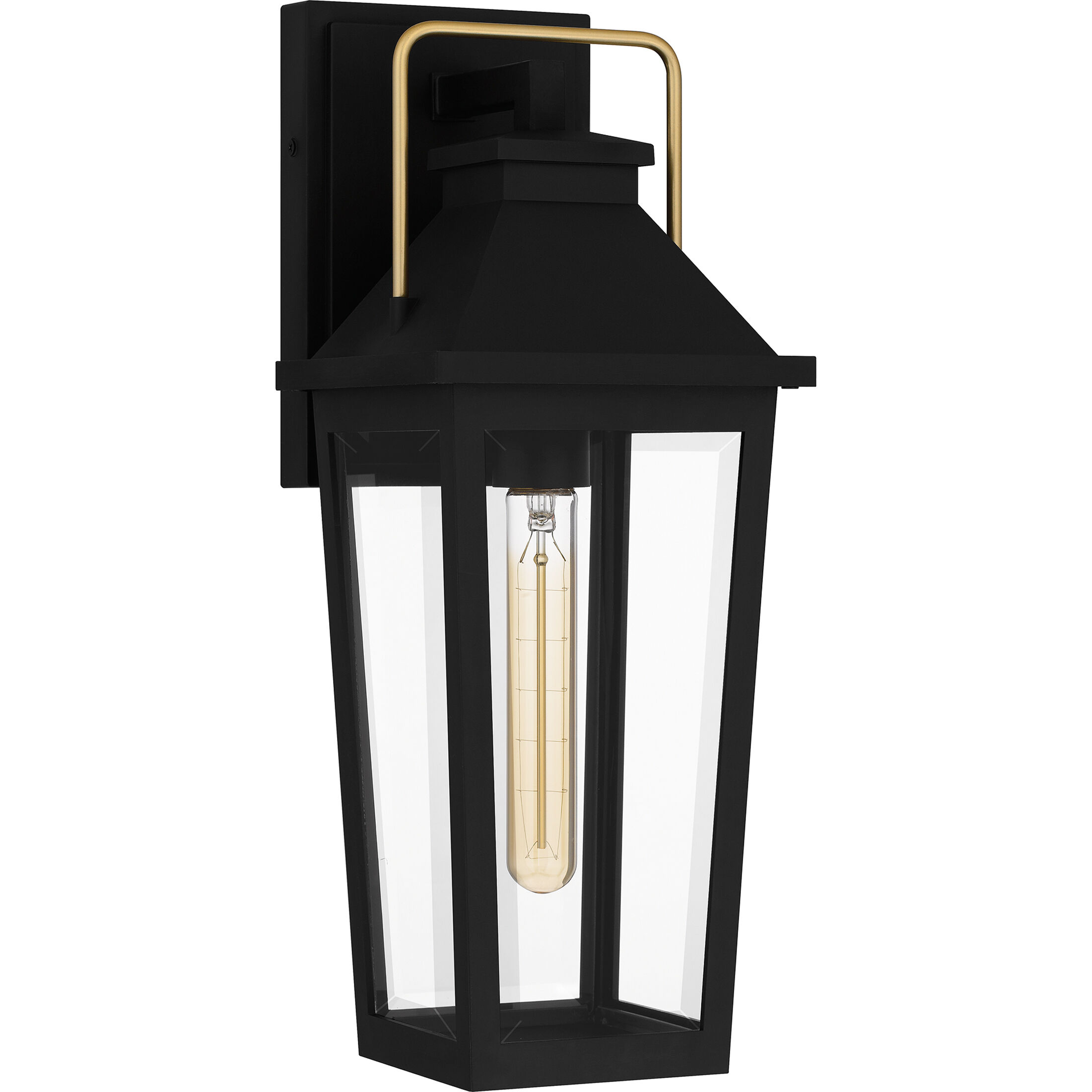 Buckley 1 Light 17 inch Matte Black Outdoor Wall Lantern