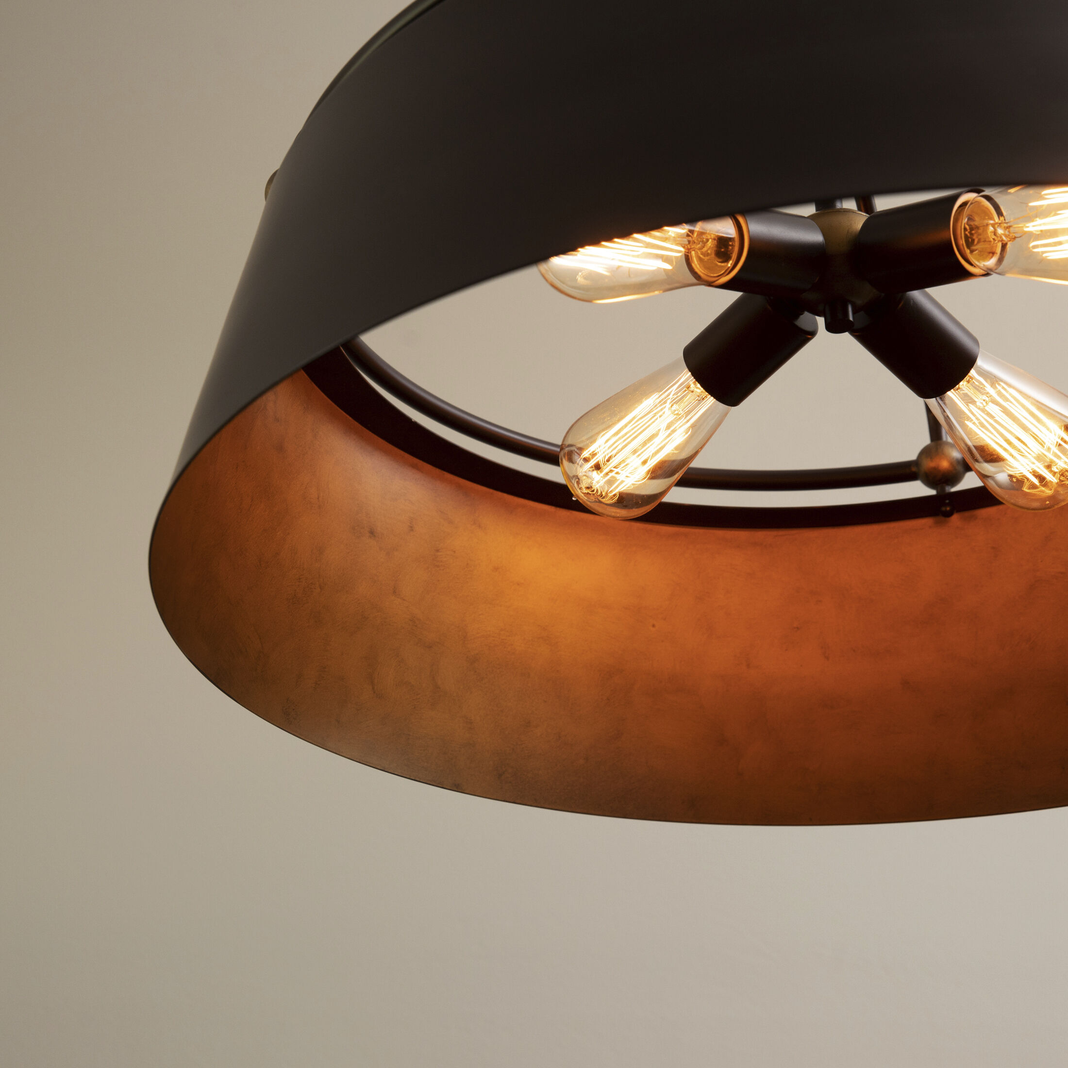 Fairview 4 Light 24 inch Western Bronze Pendant Ceiling Light