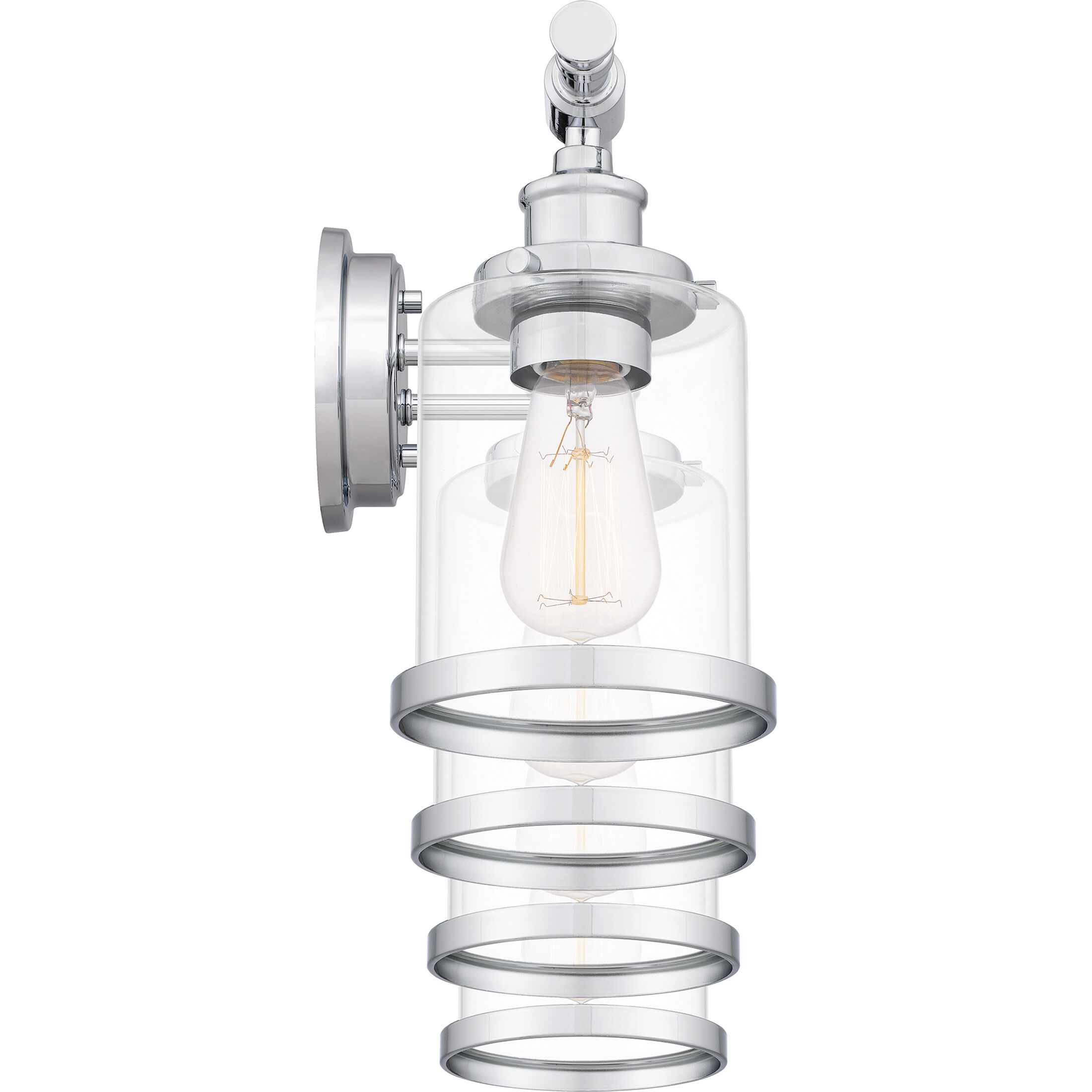 Dixie 4 Light 32 inch Polished Chrome Bath Light Wall Light