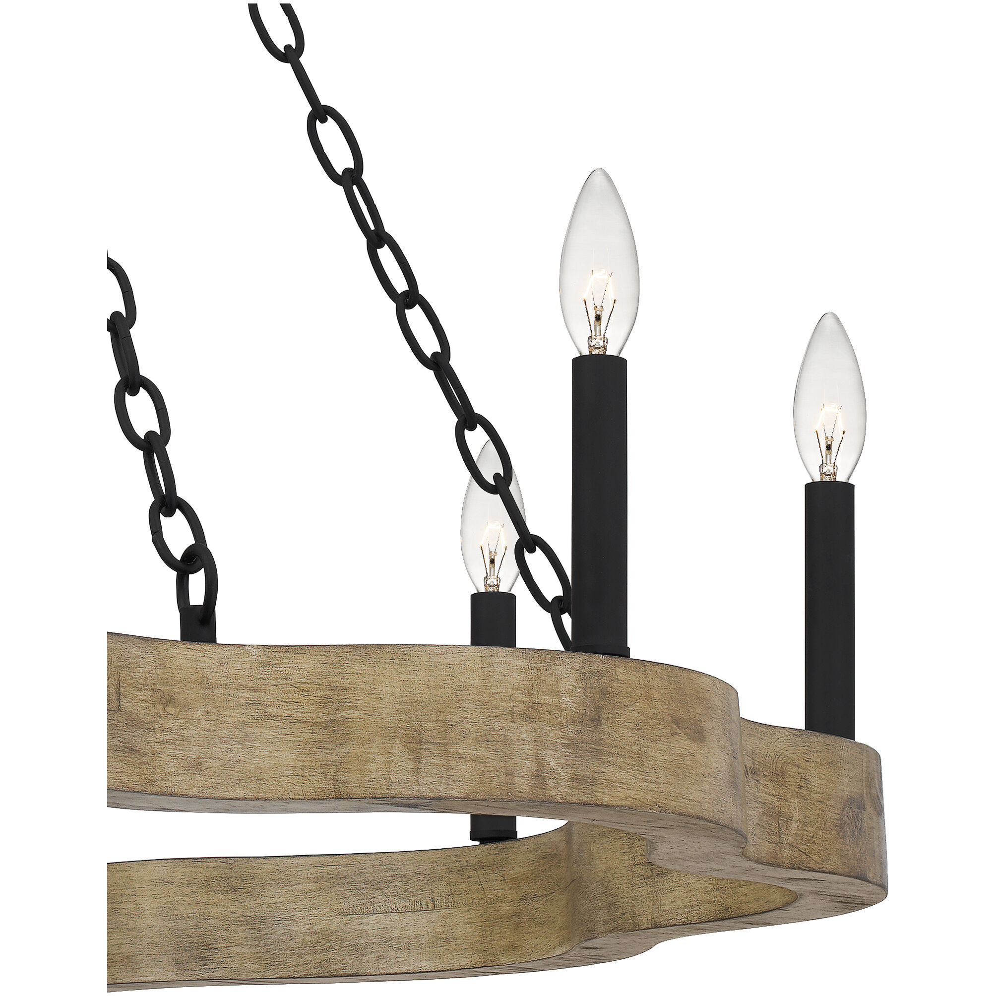 Croix 8 Light 36 inch Matte Black Chandelier Ceiling Light