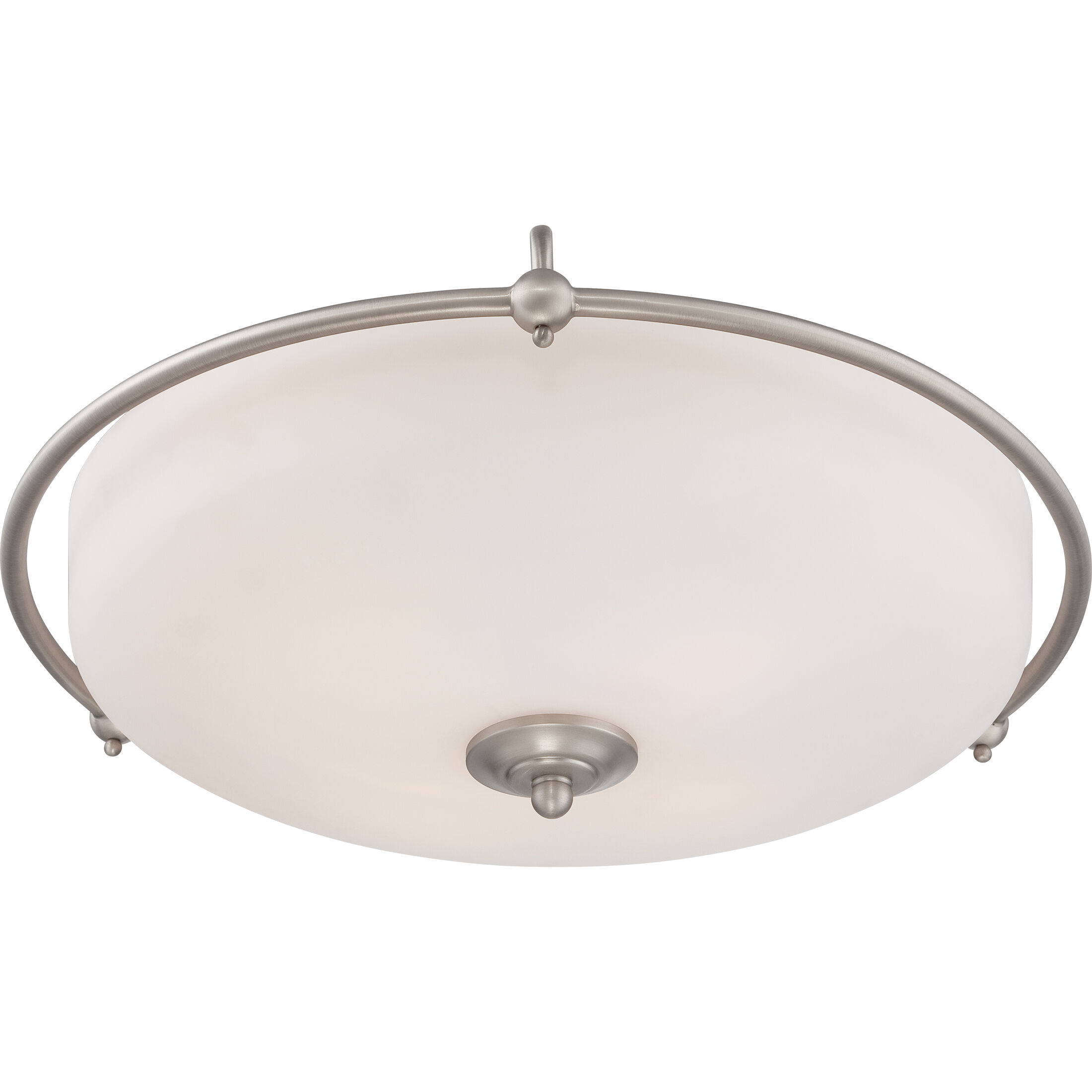 Griffin 4 Light 21 inch Antique Nickel Flush Mount Ceiling Light