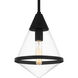 Hidalgo 1 Light 9.5 inch Matte Black Mini Pendant Ceiling Light