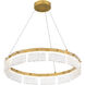 Alice LED 24.75 inch Brushed Gold Pendant Ceiling Light