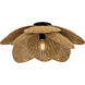 Willa 1 Light 22 inch Matte Black Semi-Flush Mount Ceiling Light, Extra Large