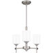 Aria 3 Light 17 inch Antique Polished Nickel Pendant Ceiling Light