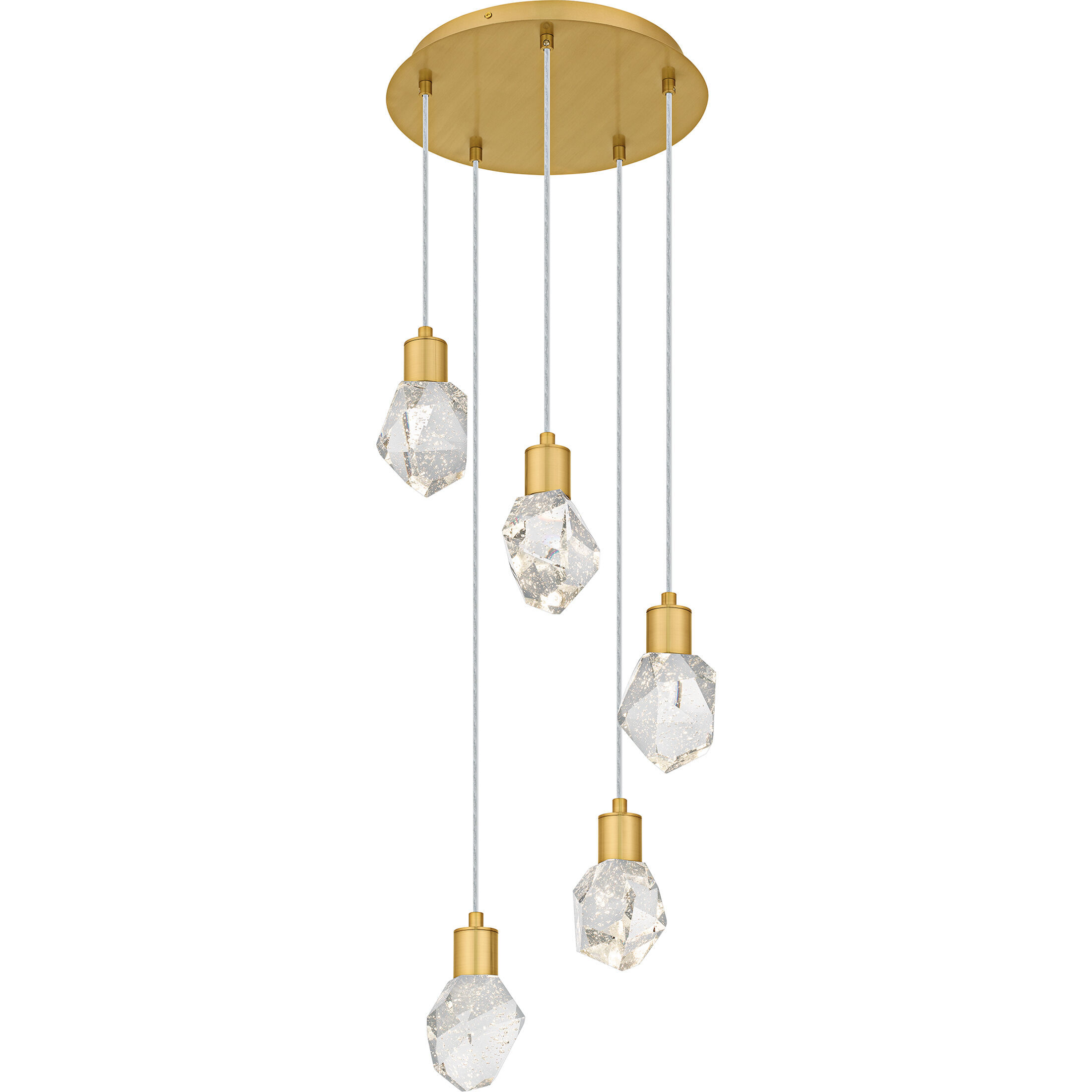 Skye LED 14.5 inch Brushed Gold Pendant Ceiling Light