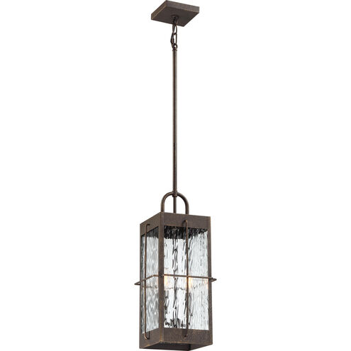 Ward 2 Light 8 inch Gilded Bronze Outdoor Hanging Lantern