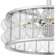 Terrarock 23 inch Polished Chrome with Clear Blades Fandelier