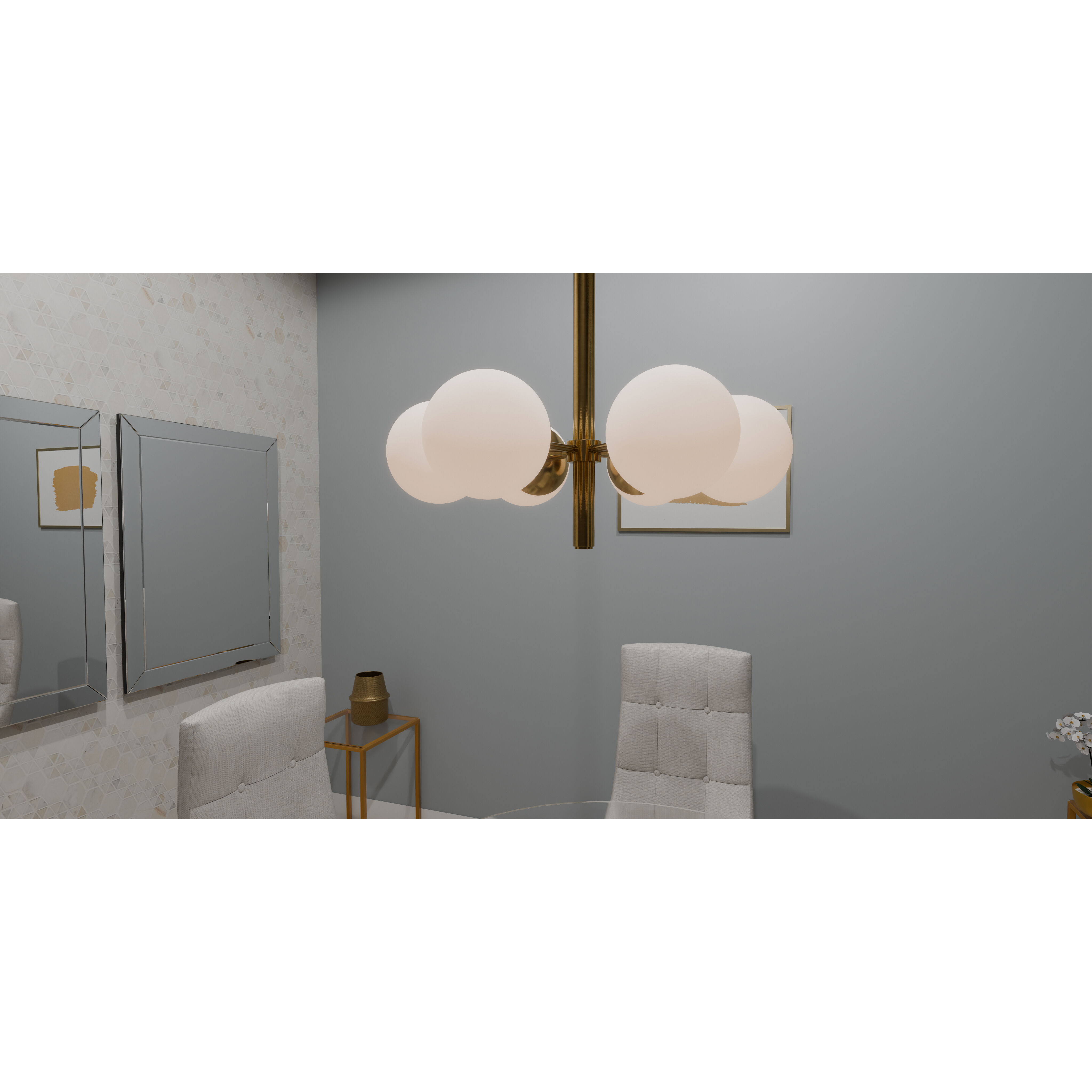 Solei 6 Light 28 inch Aged Brass Chandelier Ceiling Light