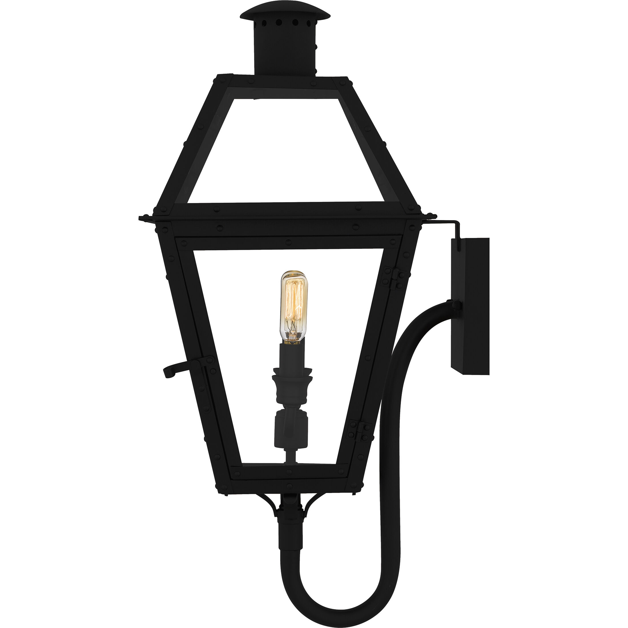 Rue De Royal 2 Light 23.5 inch Earth Black Outdoor Wall Lantern, Large