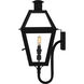 Rue De Royal 2 Light 23.5 inch Earth Black Outdoor Wall Lantern, Large