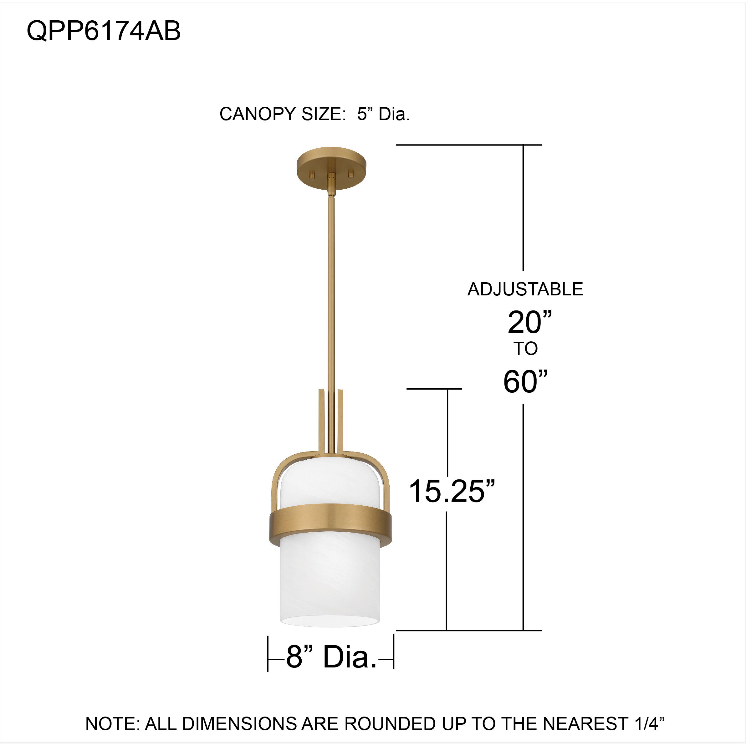 Duval 1 Light 8 inch Aged Brass Mini Pendant Ceiling Light