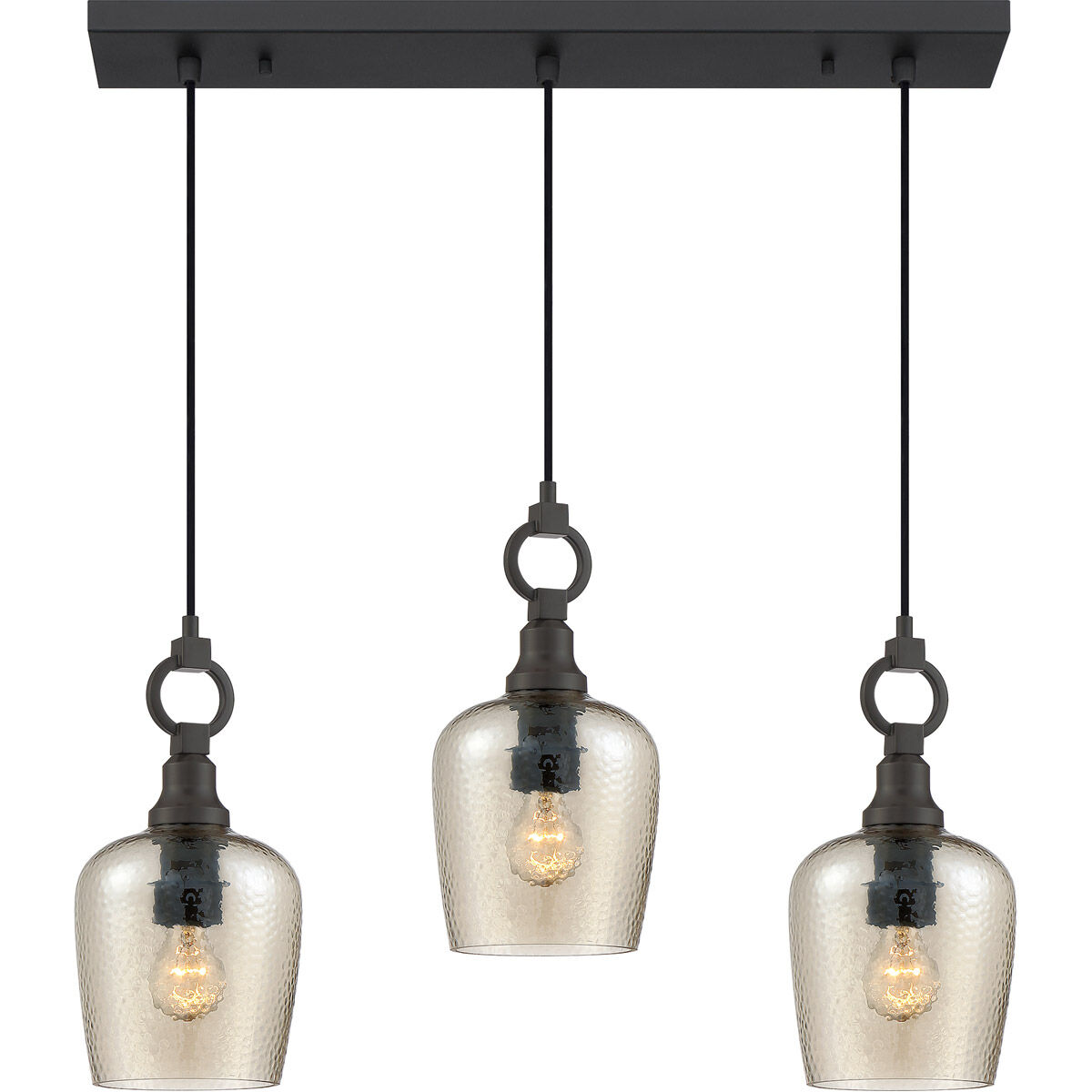 Kendrick 3 Light 29 inch Western Bronze Island Chandelier Ceiling Light