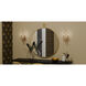 Heiress 2 Light 9.25 inch Bronze Gold ADA Wall Sconce Wall Light, Small