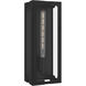 Young 1 Light 18 inch Matte Black Outdoor Wall Lantern