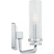 Nora 2 Light 15 inch Polished Chrome Bath Light Wall Light