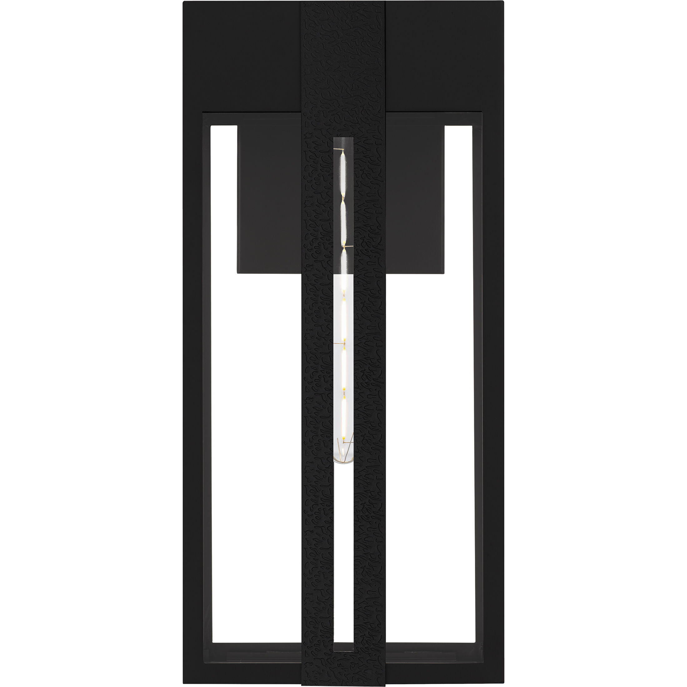 Boswell 1 Light 20 inch Matte Black Outdoor Wall Lantern, Large