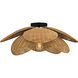 Willa 1 Light 22 inch Matte Black Semi-Flush Mount Ceiling Light, Extra Large