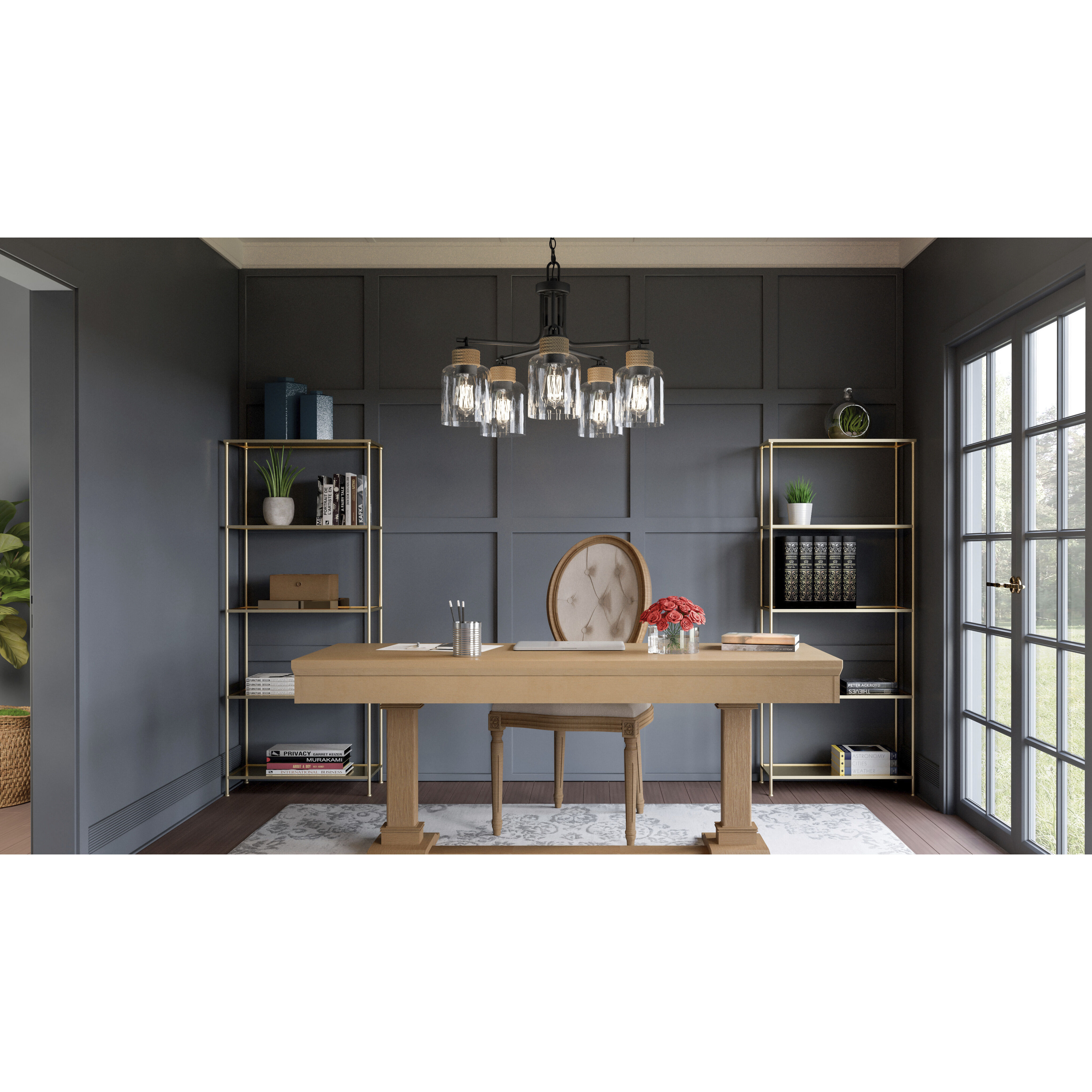 Quoizel BTC5025MBK Baltic 5 Light 26 inch Matte Black Quoizel BTC5025MBK Baltic 5 Light 26 inch Matte Black