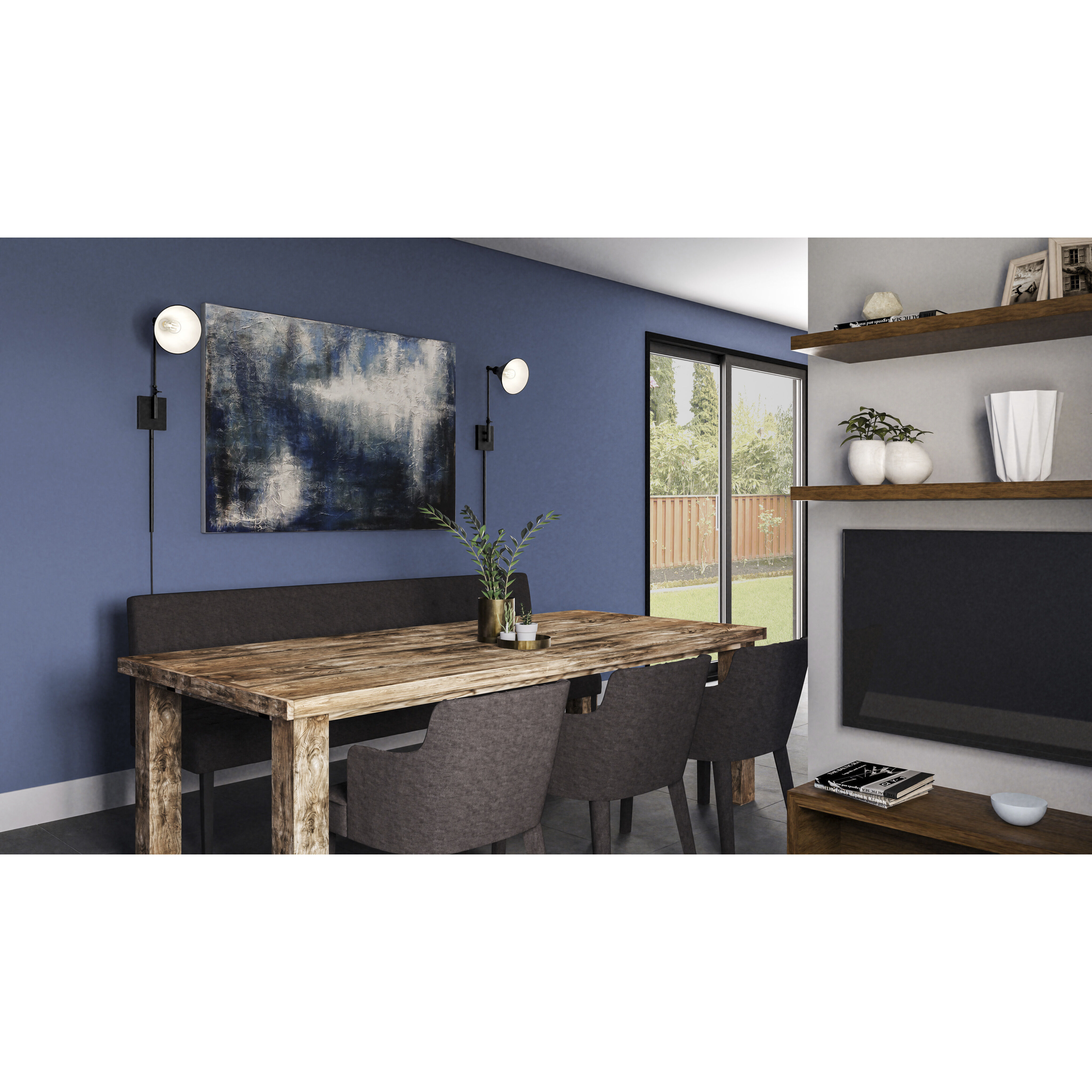 Potmore Wall Sconce Wall Light in Matte Black