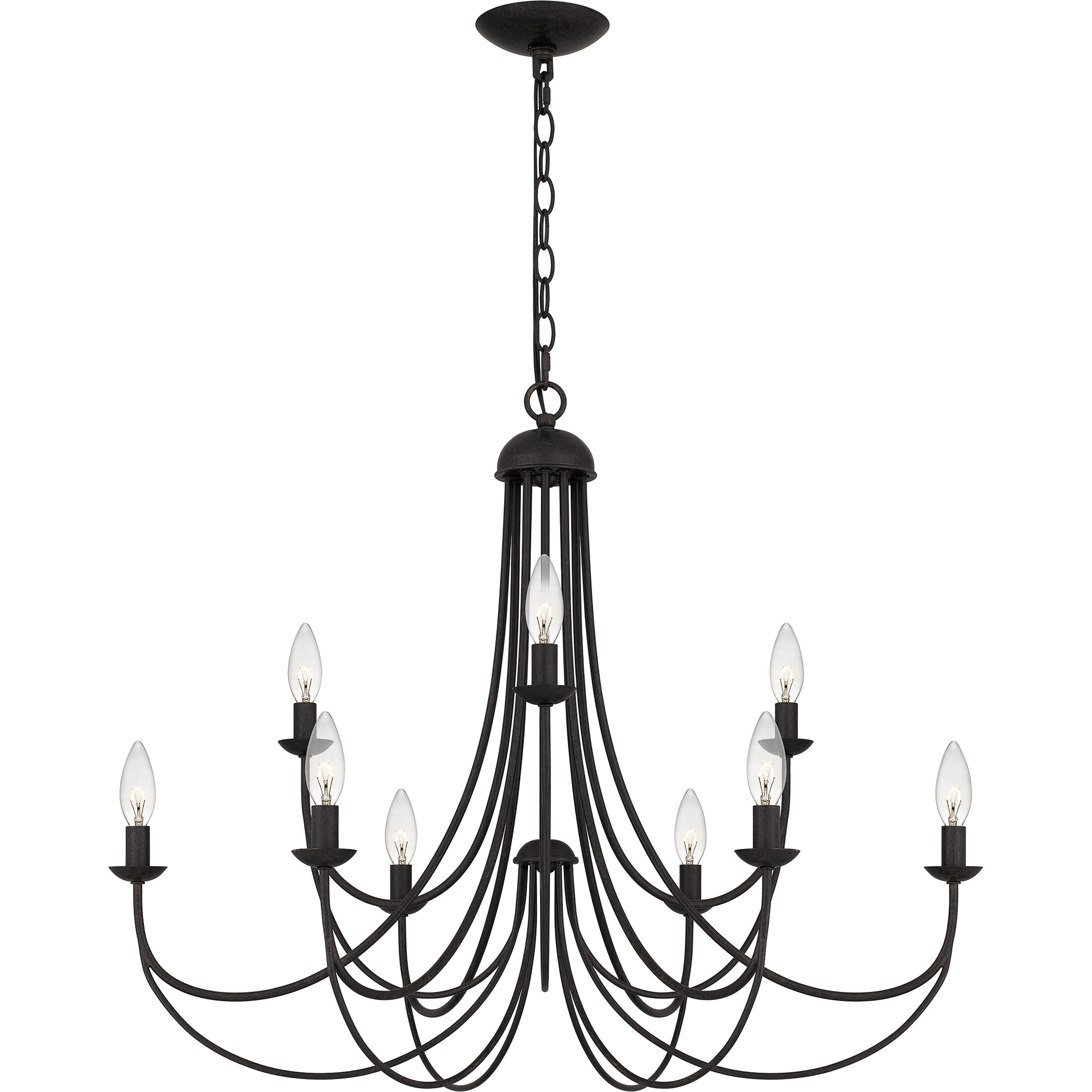 Mirren 9 Light 30 inch Imperial Bronze Chandelier Ceiling Light