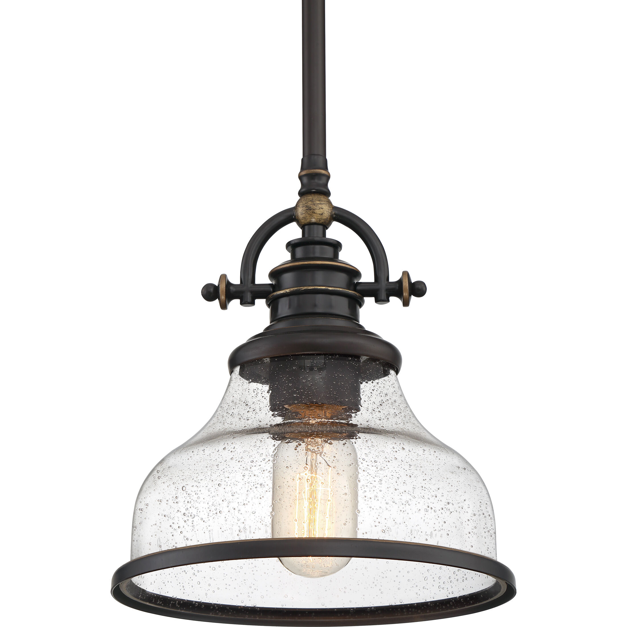 Grant 1 Light 8 inch Palladian Bronze Mini Pendant Ceiling Light