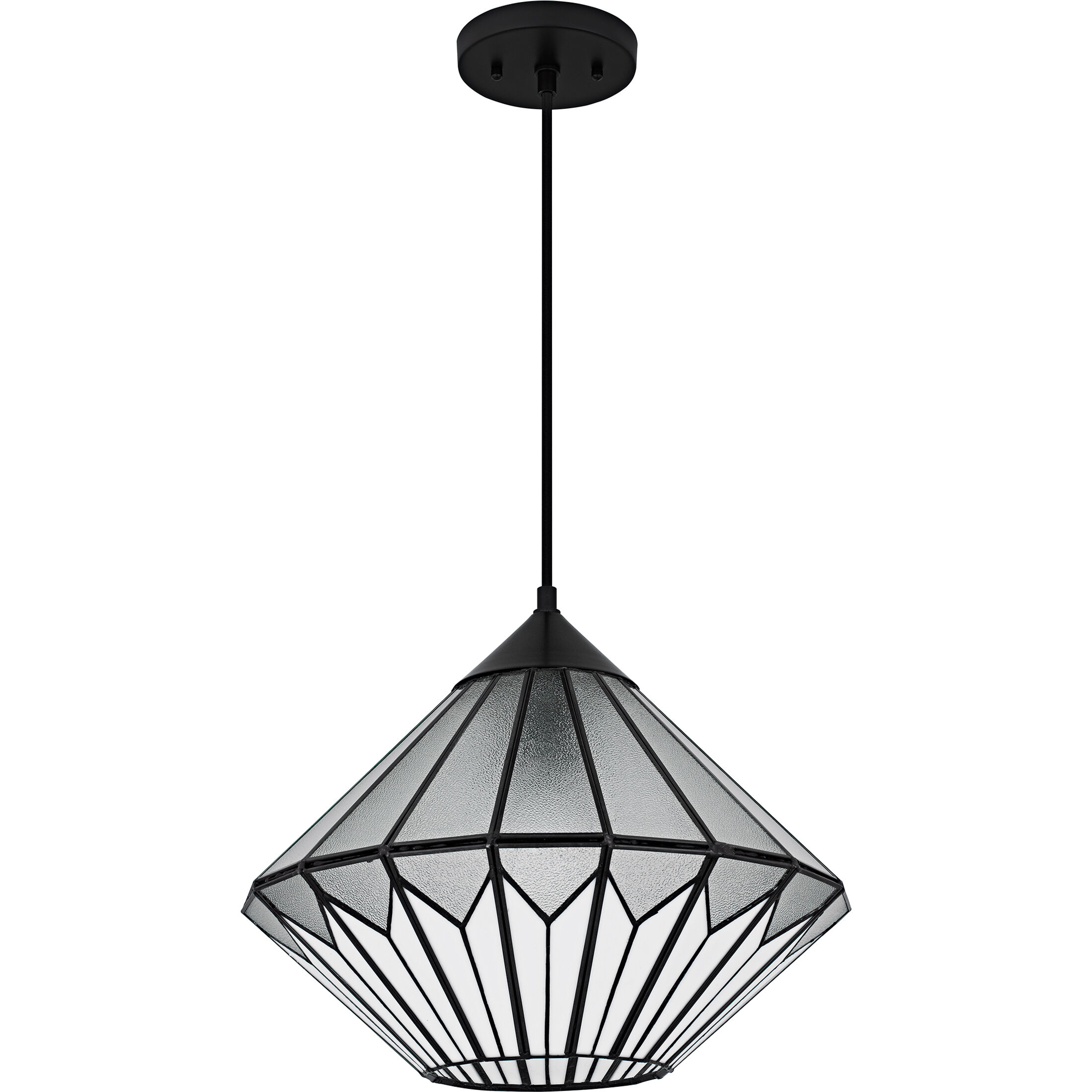 Olivier 1 Light 15 inch Matte Black Pendant Ceiling Light