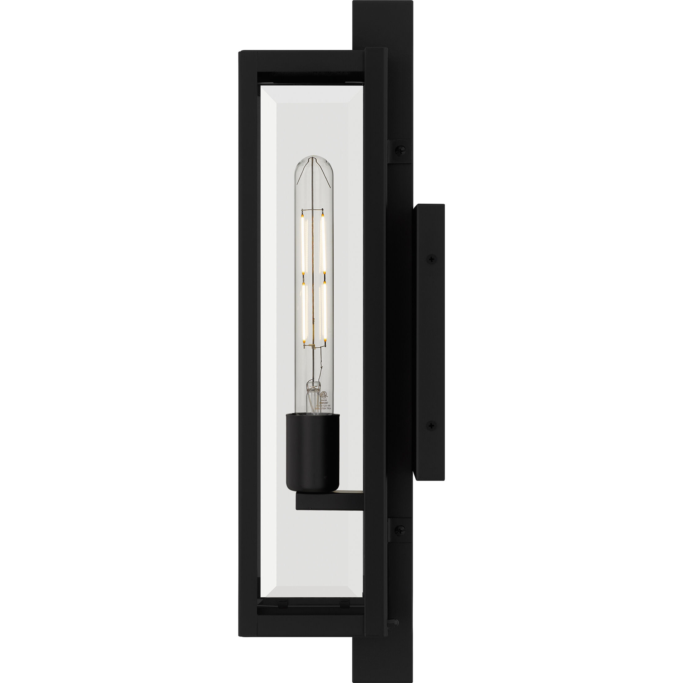 Dale 1 Light 20 inch Matte Black Outdoor Wall Lantern, Medium