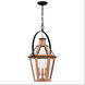 Burdett 3 Light 18 inch Aged Copper Outdoor Hanging Lantern